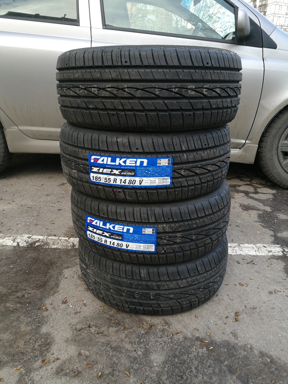 Запись №55 Резина Falken Ziex ze912 — Toyota Vitz (10), 1,5 л, 2001 ...