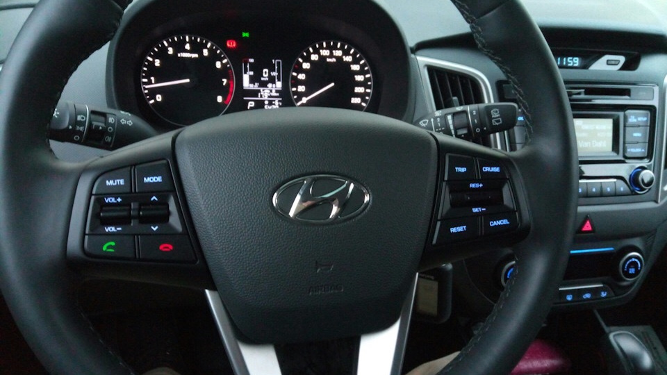 Как снять кнопки на руле hyundai creta