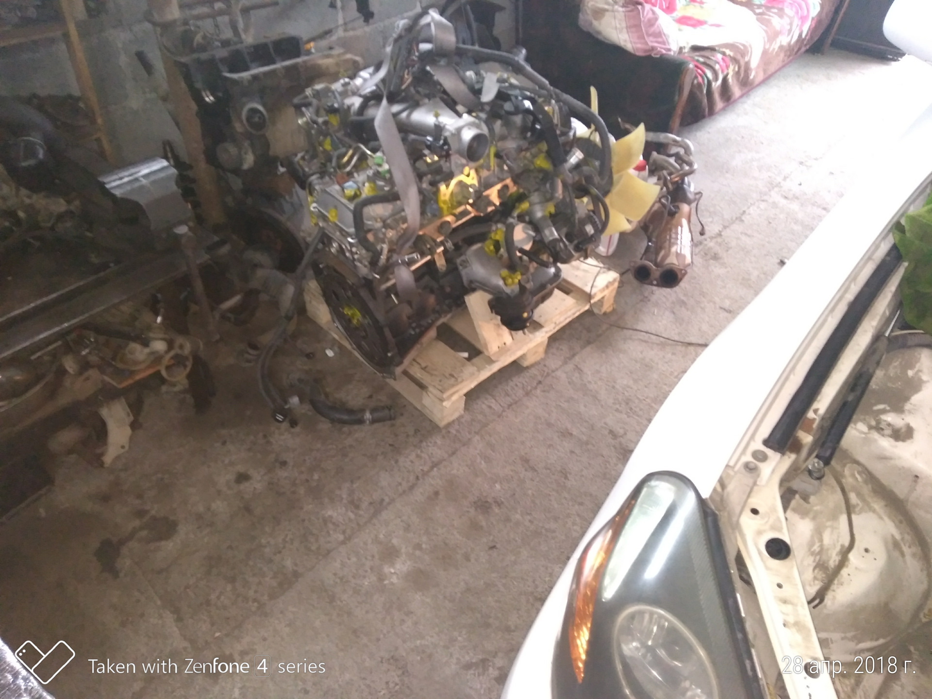 Как я провел выходные)))) Помог другу перекинуть движок. 1jz-fse cтарый ...