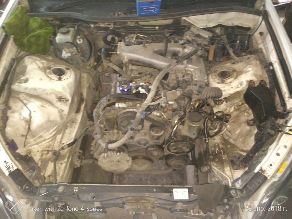 Как я провел выходные)))) Помог другу перекинуть движок. 1jz-fse cтарый ...