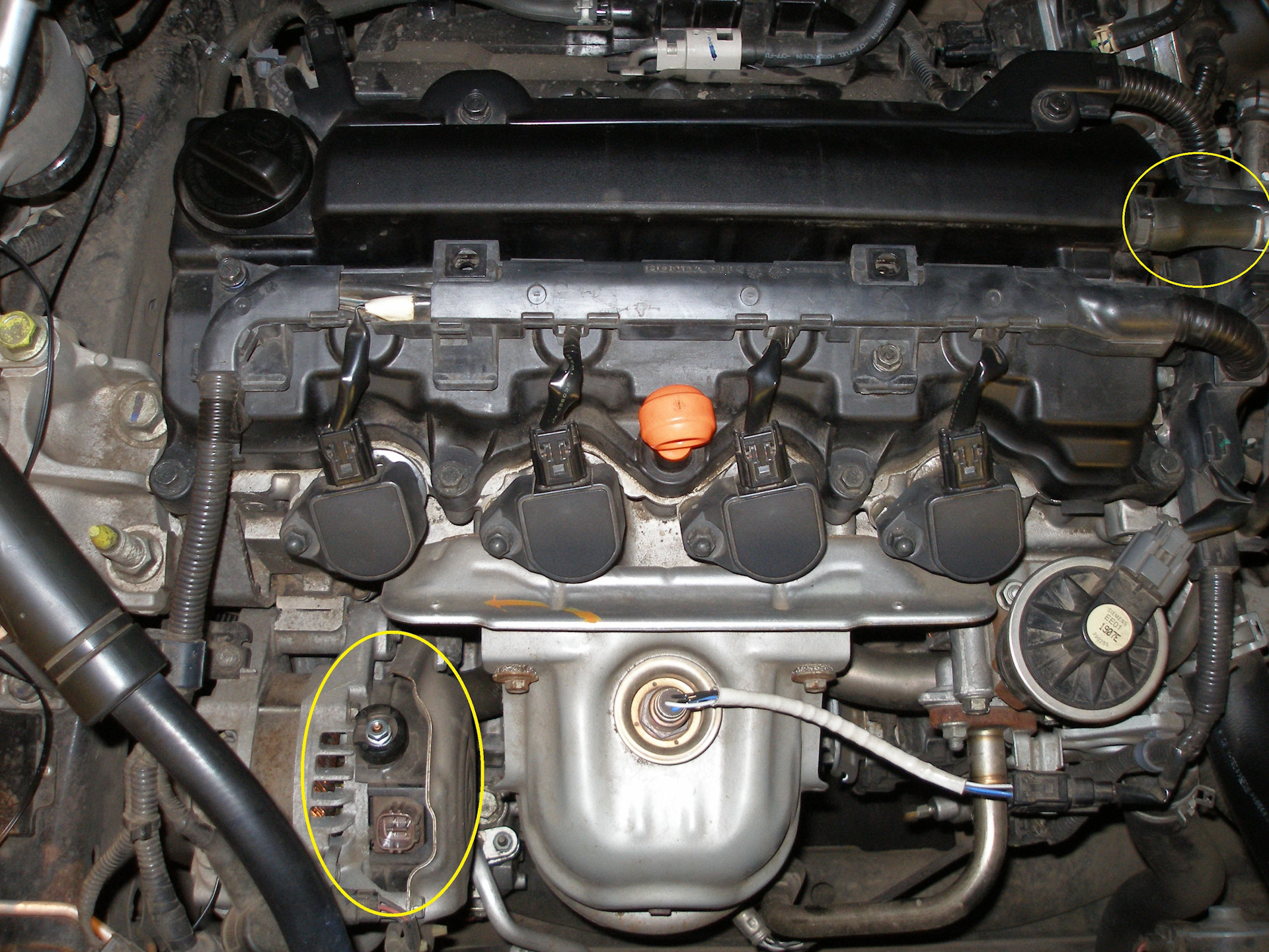 Регулировка клапанов Honda CRV III (2.0) — Honda CR-V (RE), 2 л, 2007 ...