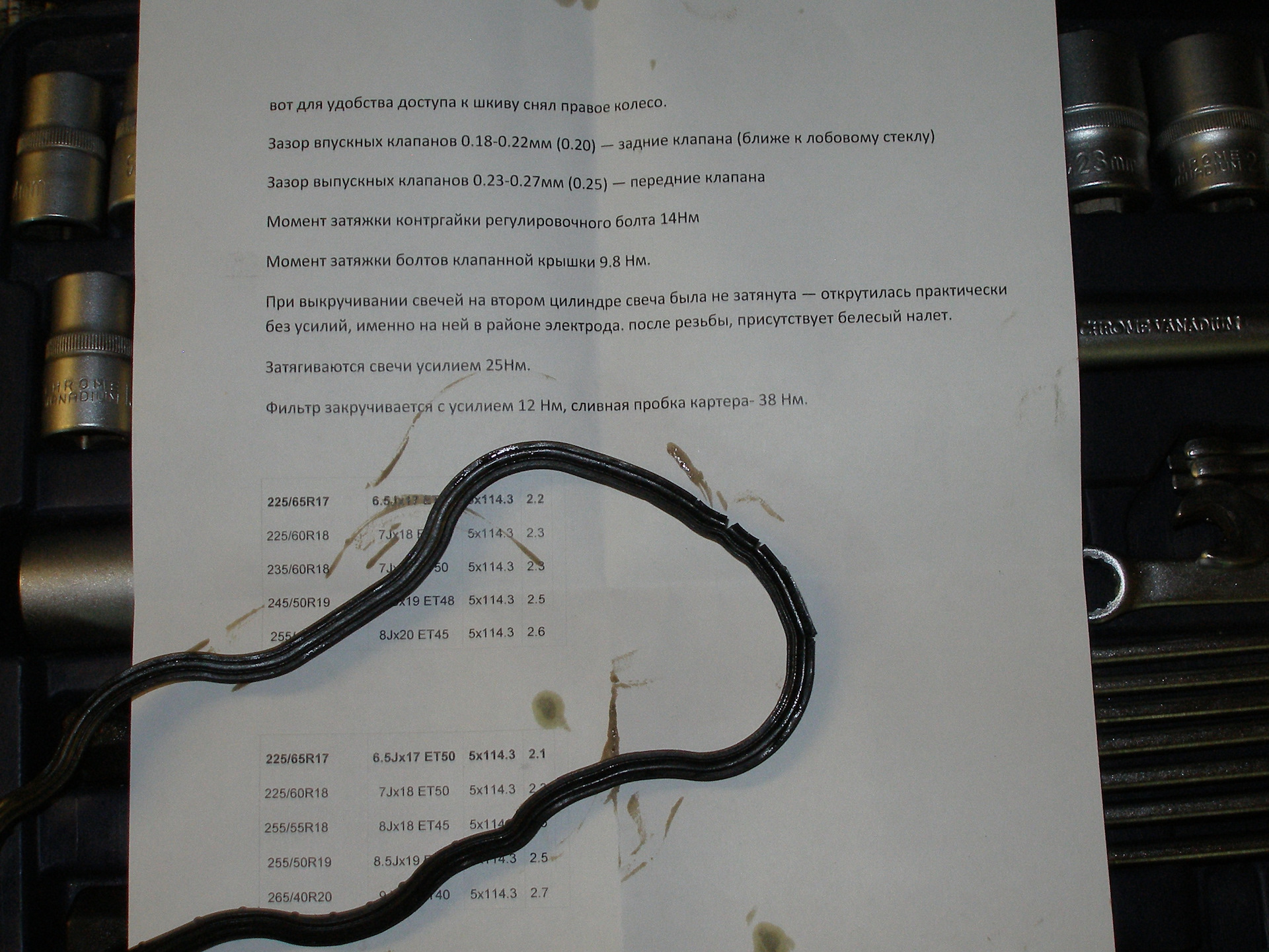 Регулировка клапанов Honda CRV III (2.0) — Honda CR-V (RE), 2 л, 2007 ...