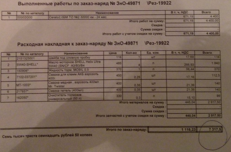 работа материалы. — KIA Cerato Koup (1G). Запчасти на фото: MT1003