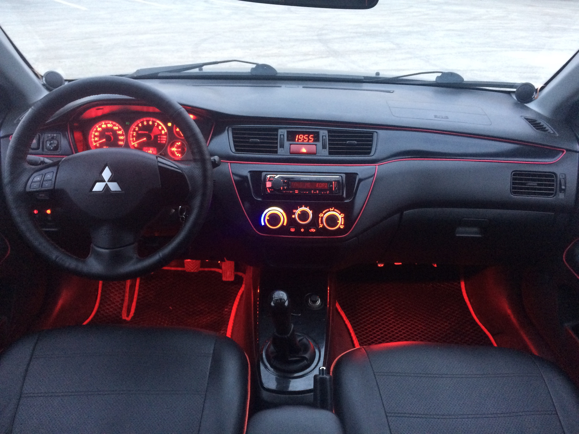 Mitsubishi Lancer 9 Interior Tuning