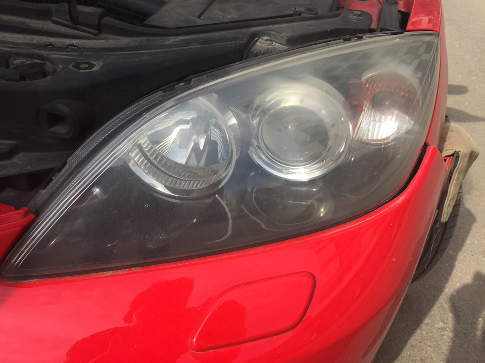Реставрация передних фар. — Mazda 3 (1G) BK, 2,5 л, 2008 года | своими ...