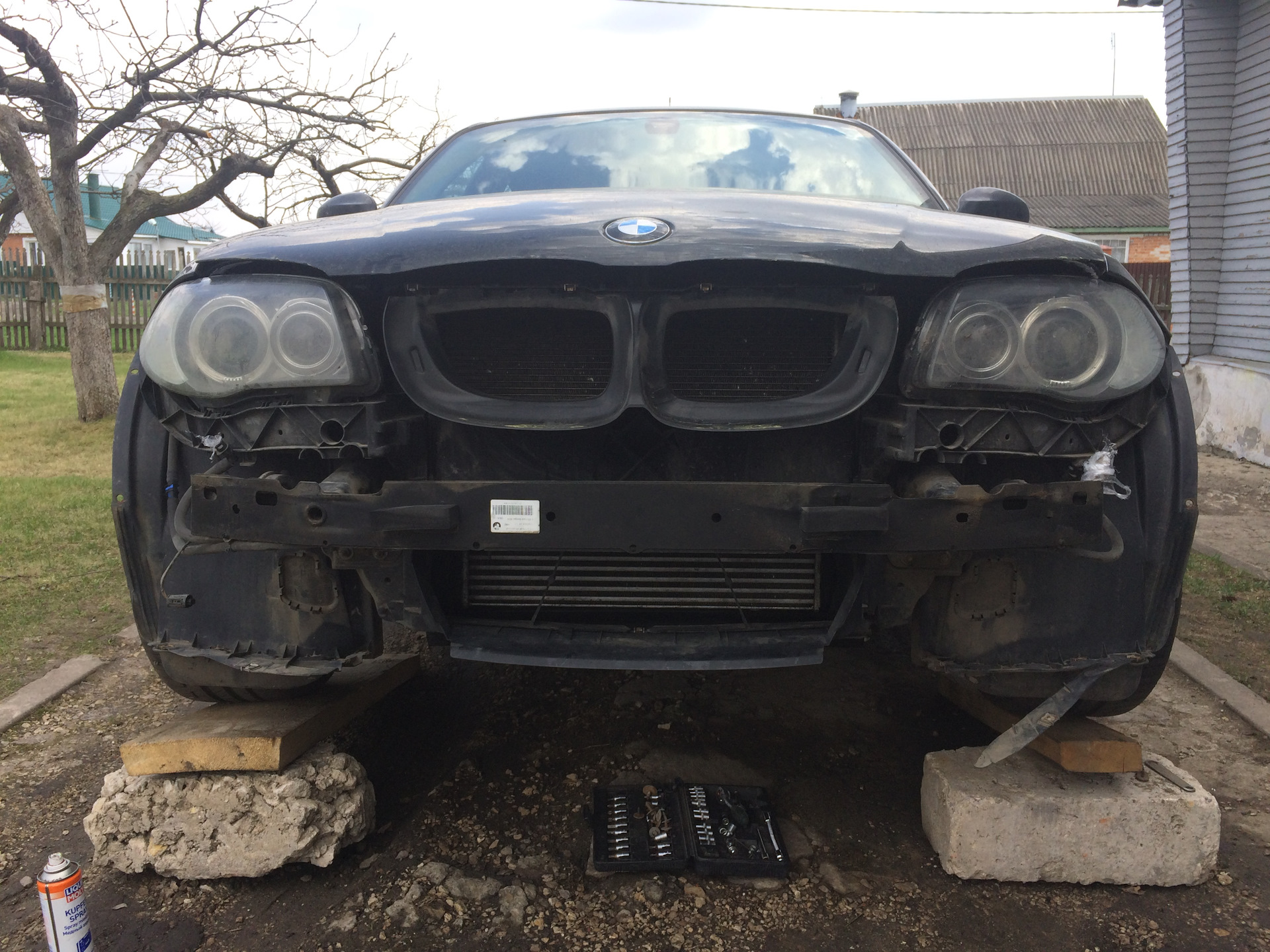 Промывка интеркулера и просто фото) — BMW 1 series (E81/E87), 2 л, 2008 ...