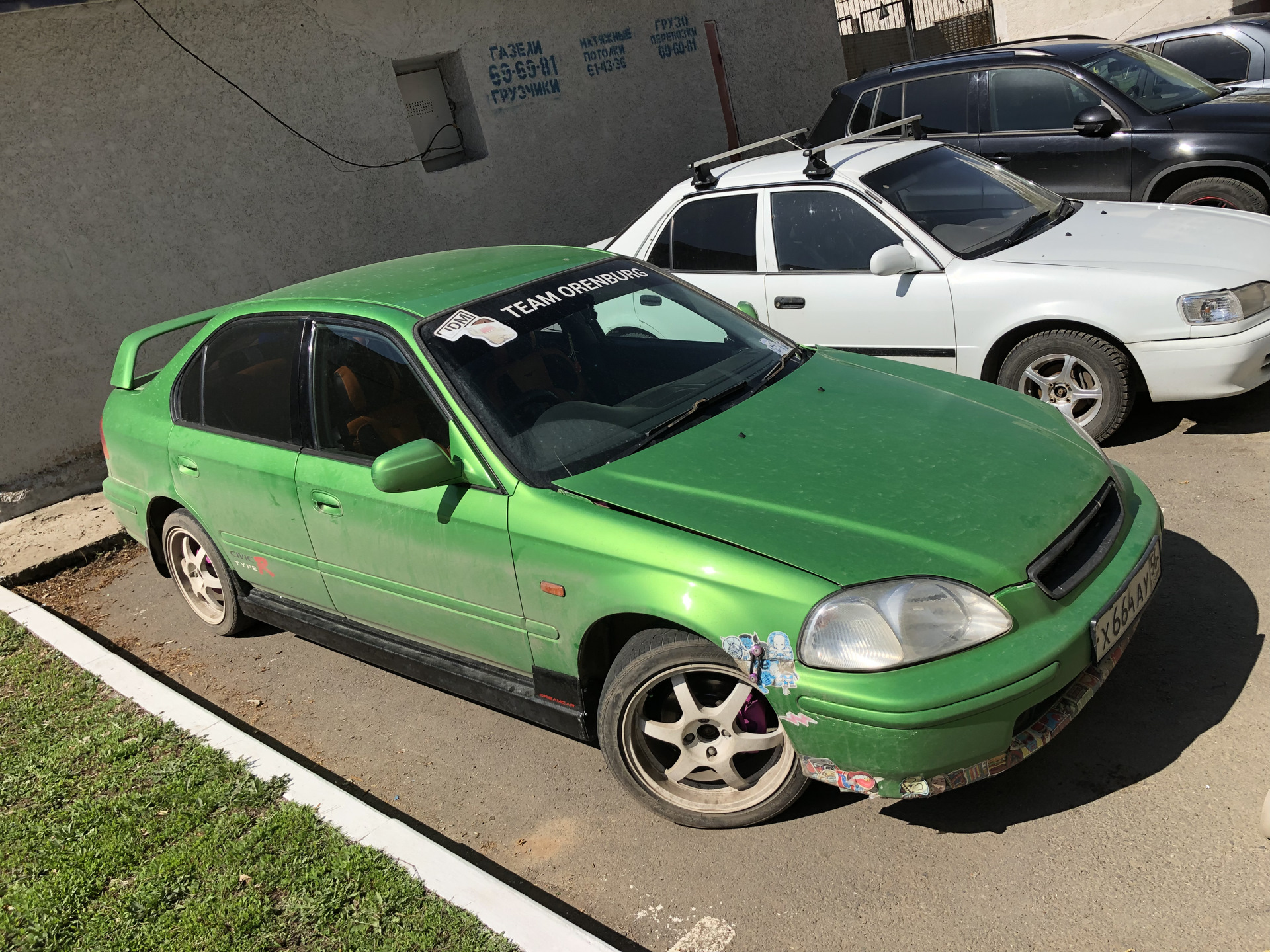 Honda Civic 6 бирюзовая