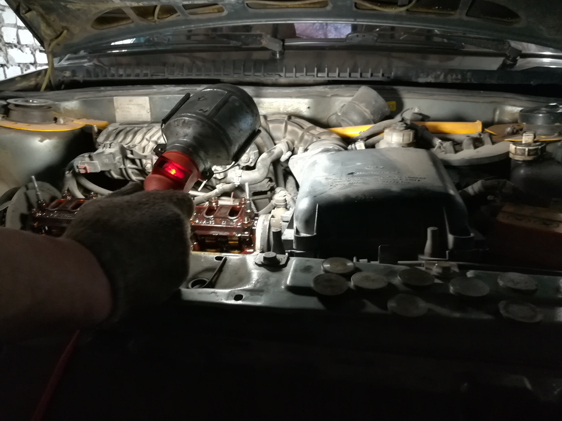 ТО 133333тыс км регулировка клапанов, замена масла, тросов ручника ...