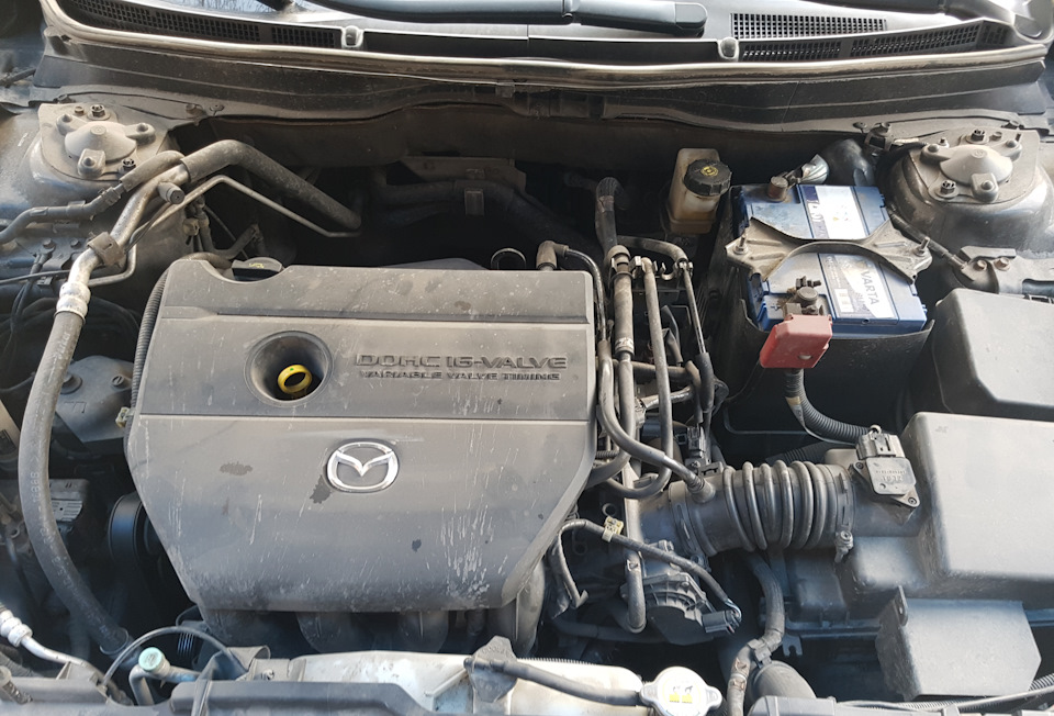 Мытье двигателя и сухой туман — Mazda 6 (2G) GH, 2 л, 2008 года ...