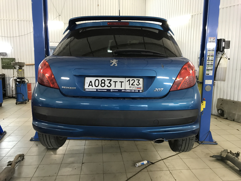 Глушитель «спорт» — Peugeot 207, 1,6 л, 2006 года | визит на сервис ...