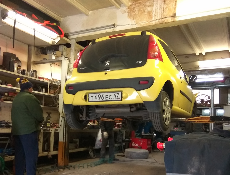 #2 Замена сцепления и начало планового ТО — Peugeot 107, 1 л, 2010 года ...