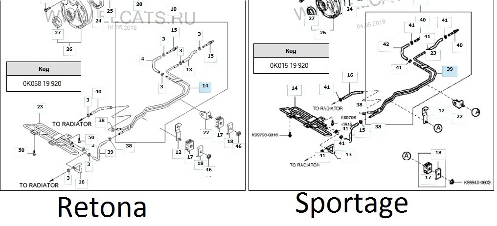 Акпп киа спортейдж 3 схема