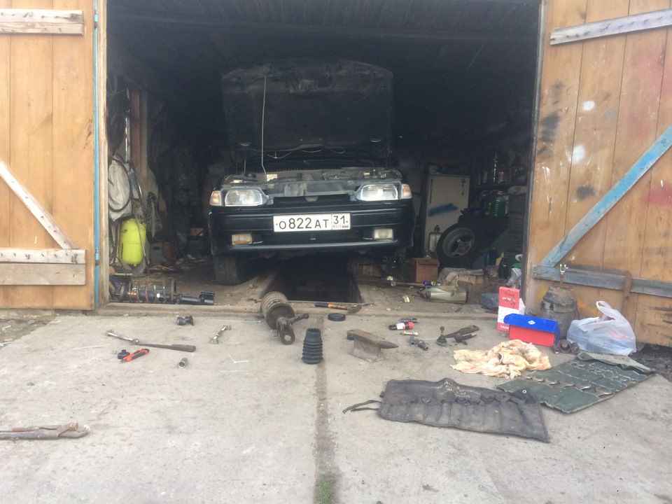 установка стоек калина 1118 на 2113, 2114 — Lada 2113, 1,6 л, 2011 года ...