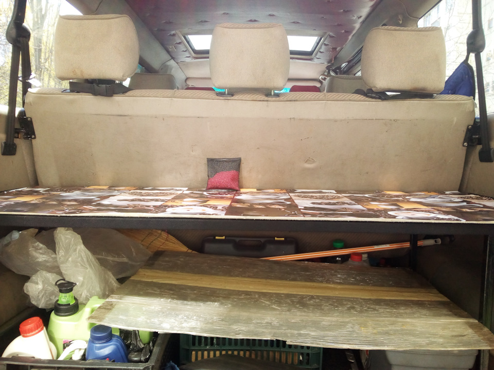 Полка в каравеллу. Короткая база — Volkswagen Caravelle (T4), 2,5 л ...