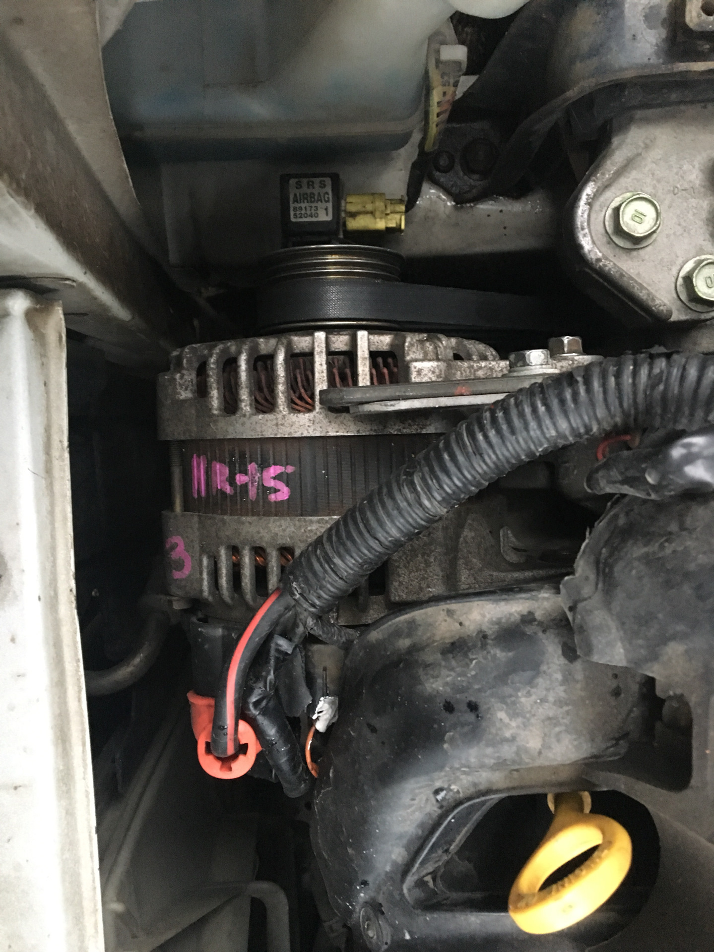 Генератор тойота бб2 как снять Замена генератора part2 - Toyota bB (NCP30), 1,5 л, 2001 года электроника DRIVE2