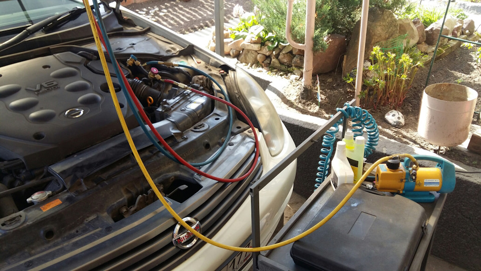 Лопнула трубка кондиционера высокого давления — Nissan Skyline (V35), 2 ...