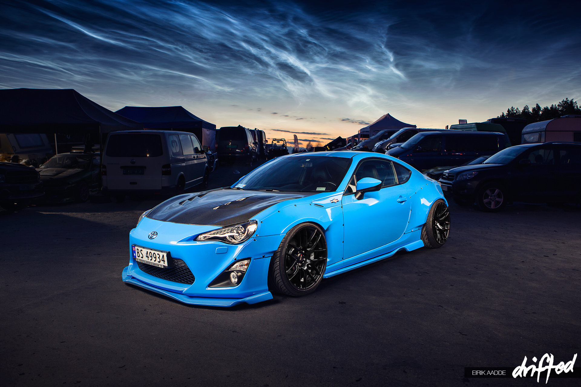 Toyota gt86 Rocket Bunny в дрифт