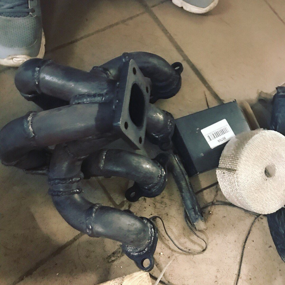 Обмотка выпускного коллектора термолентой — Lada 21053, 2 л, 1997 года ...