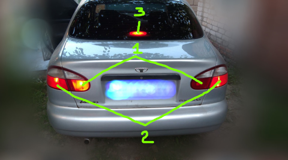 Какие стопы должны гореть при нажатии педали тормоза? — Daewoo Lanos, 1 ...