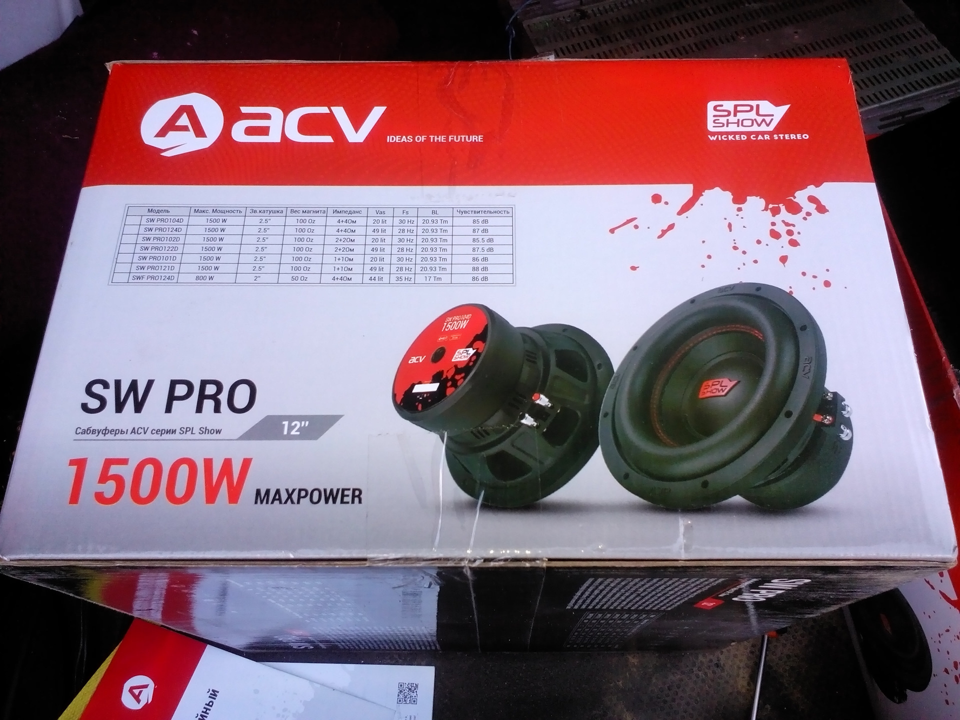 Сабвуфер ACV SW pro121d