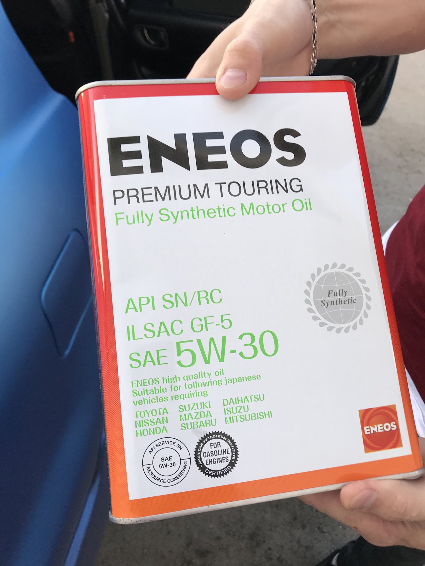 Eneos premium touring 5w30. ENEOS Premium Touring 5w-30 API SN/RC ILSAC gf-5. ENEOS Premium Touring fully Synthetic Киа Рио 3 драйв 2. Энеос премиум туринг как отличить подделку. Когда сменили надпись fully Synthetic на Synthetic Technology Nissan.