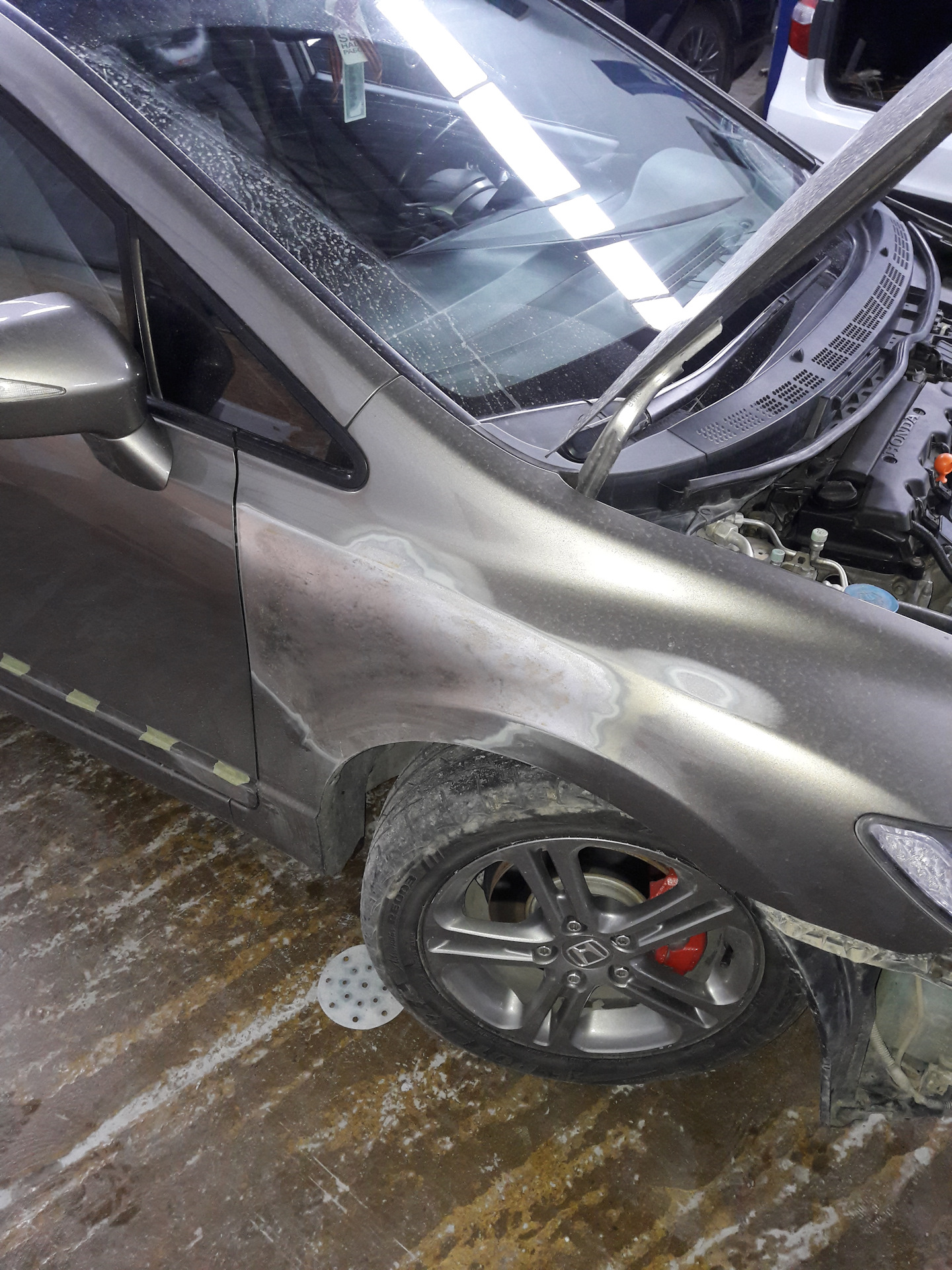Удаление сколов и восстановление после ДТП часть 1. — Honda Civic 4D ...