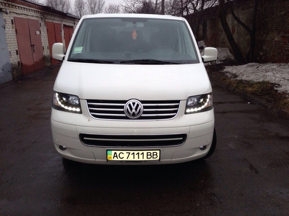 Тюнинг фари — Volkswagen Transporter T5, 2,5 л, 2009 года | тюнинг | DRIVE2