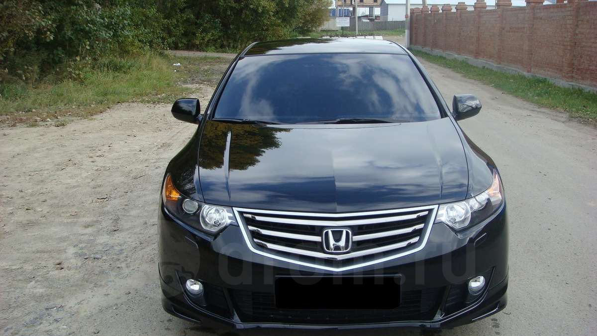 Honda Accord 2008 черная тонированная