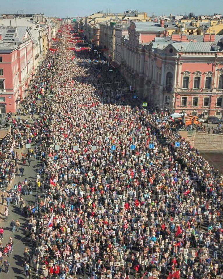 Бессмертный полк в с петербурге