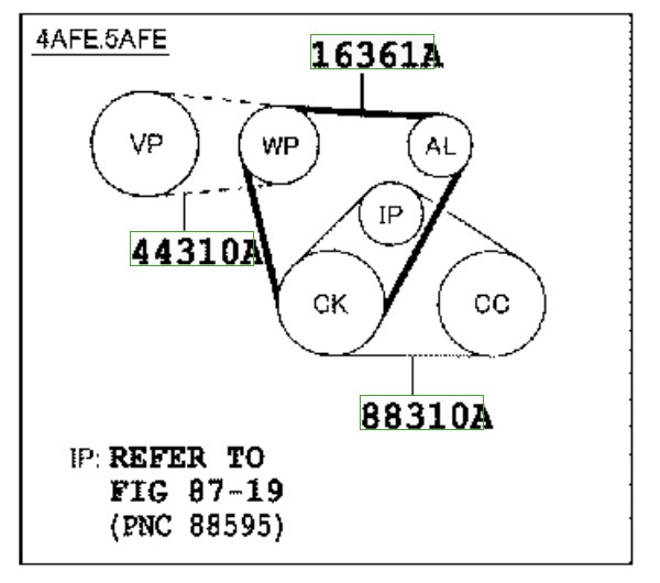 Qr25de схема приводного ремня