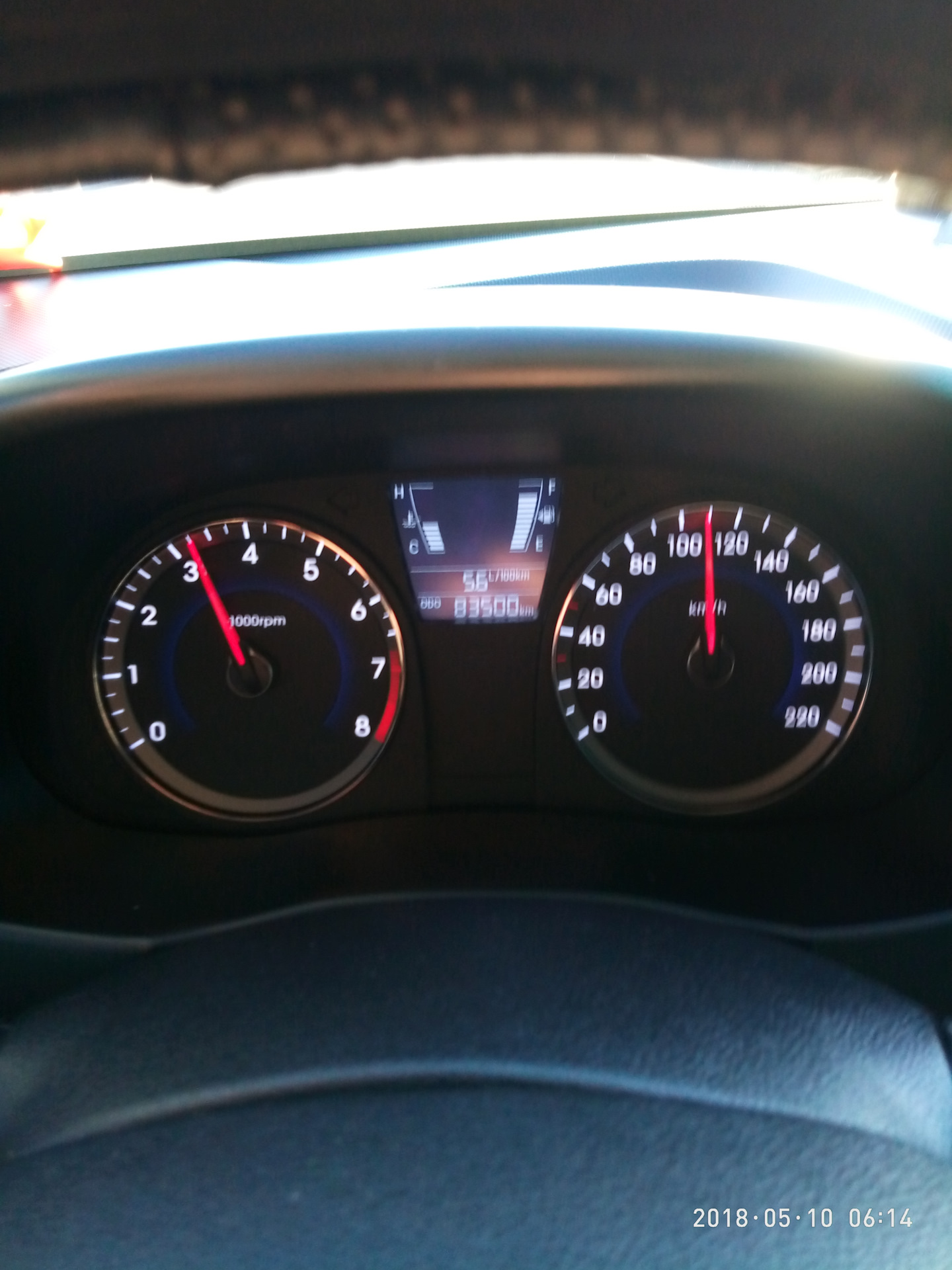 Расход топлива. — Hyundai Solaris (1G), 1,4 л, 2012 года | наблюдение ...