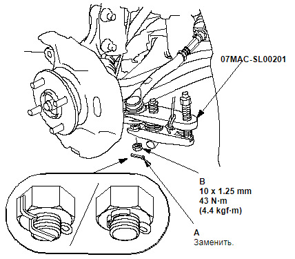 Как поменять шпильку на переднем колесе хонда фит
