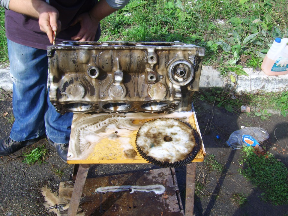 Попытка отмыть блок — Ford Granada Mark II, 2,3 л, 1978 года | своими ...