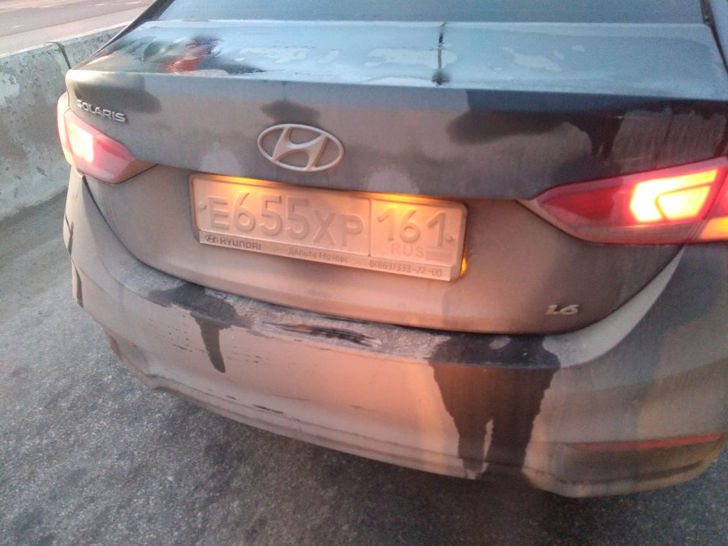 Приехала Рио в зад. — Hyundai Solaris (2G), 1,6 л, 2017 года | ДТП | DRIVE2