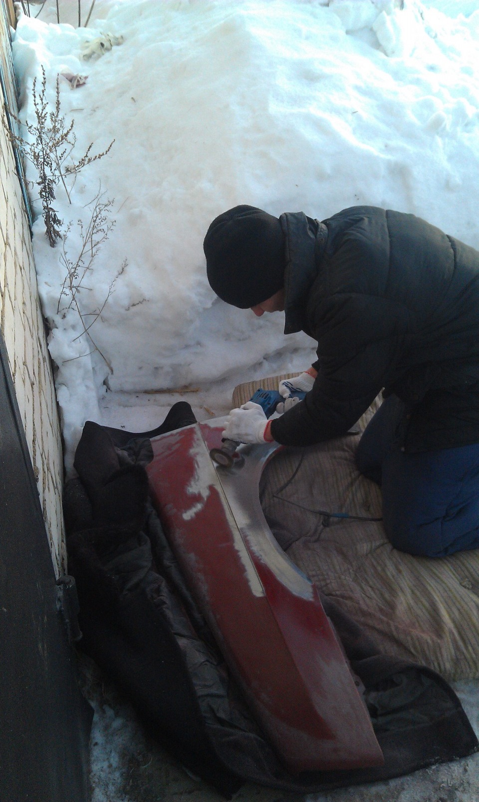 Красим крыло — Lada 2108, 1,3 л, 1994 года | кузовной ремонт | DRIVE2