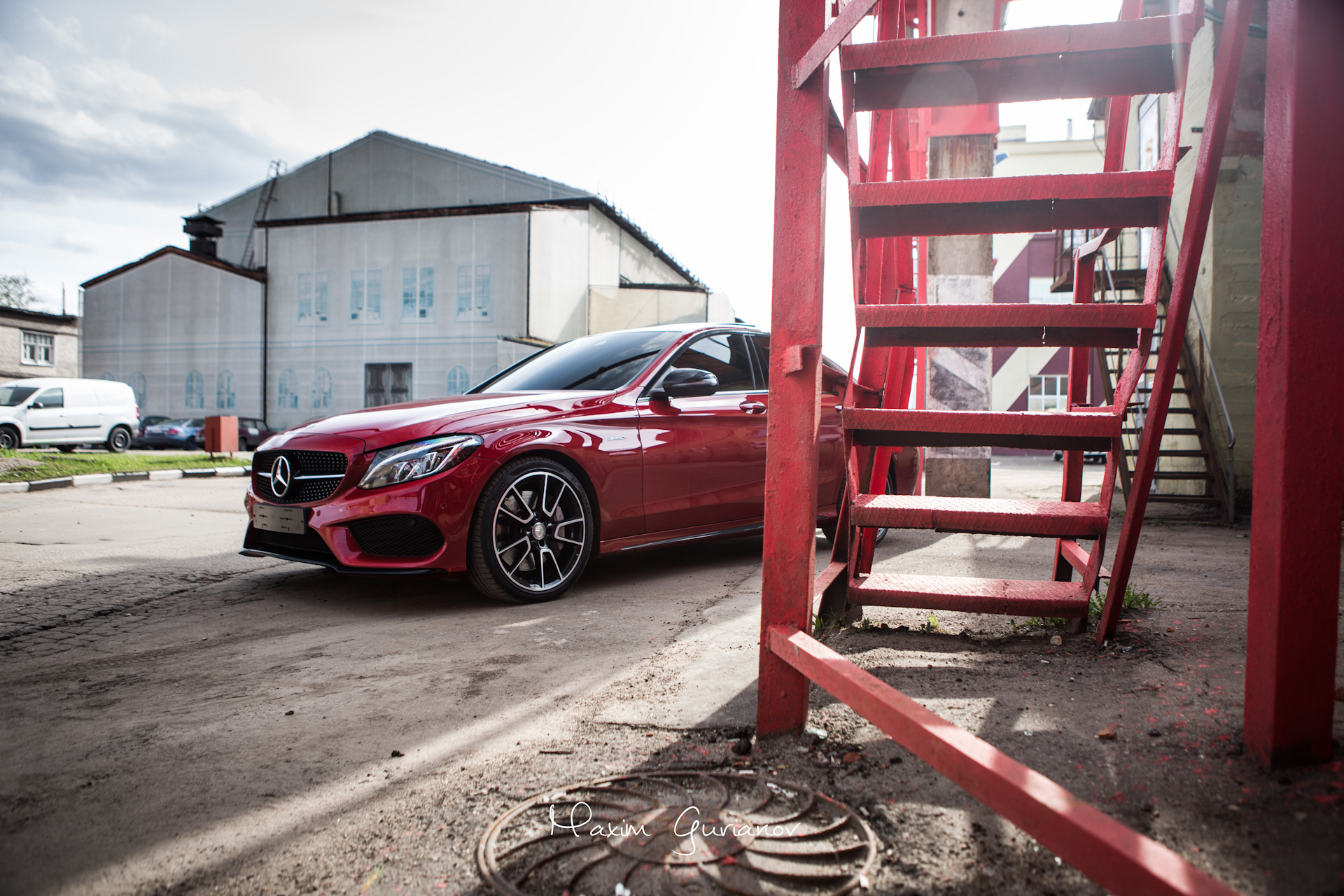 Mercedes w205 AMG Red