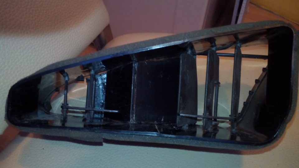 Рассекатель воздуха — защита монитора и вертикальные пластины — Chevrolet Lanos