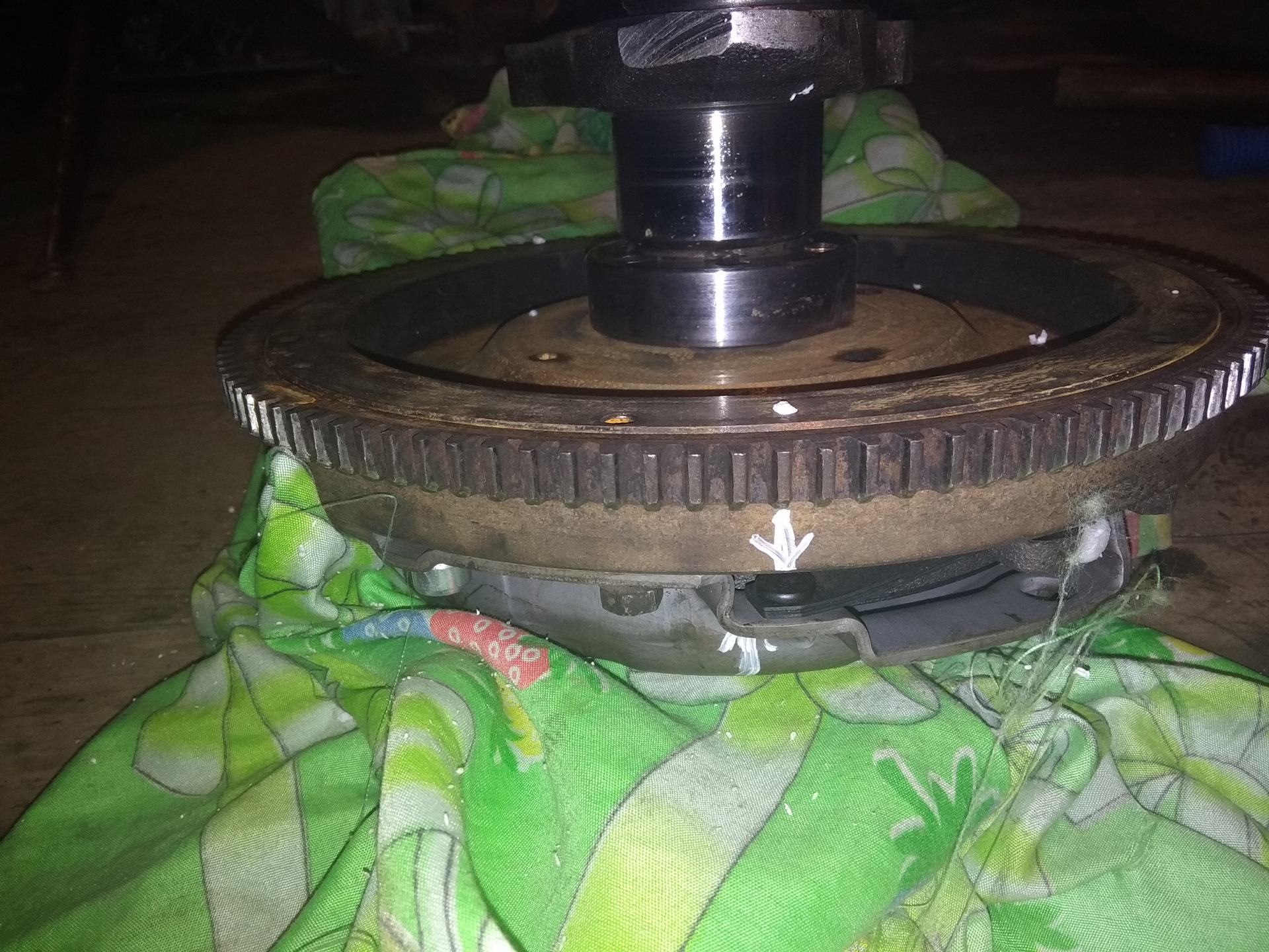 Балансировка коленвала, маховика и корзины. — ИЖ 2715, 1,5 л, 1994 года ...