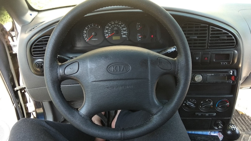 Как снять руль на киа спектра Оплётка руля - KIA Spectra, 1,6 л, 2008 года стайлинг DRIVE2