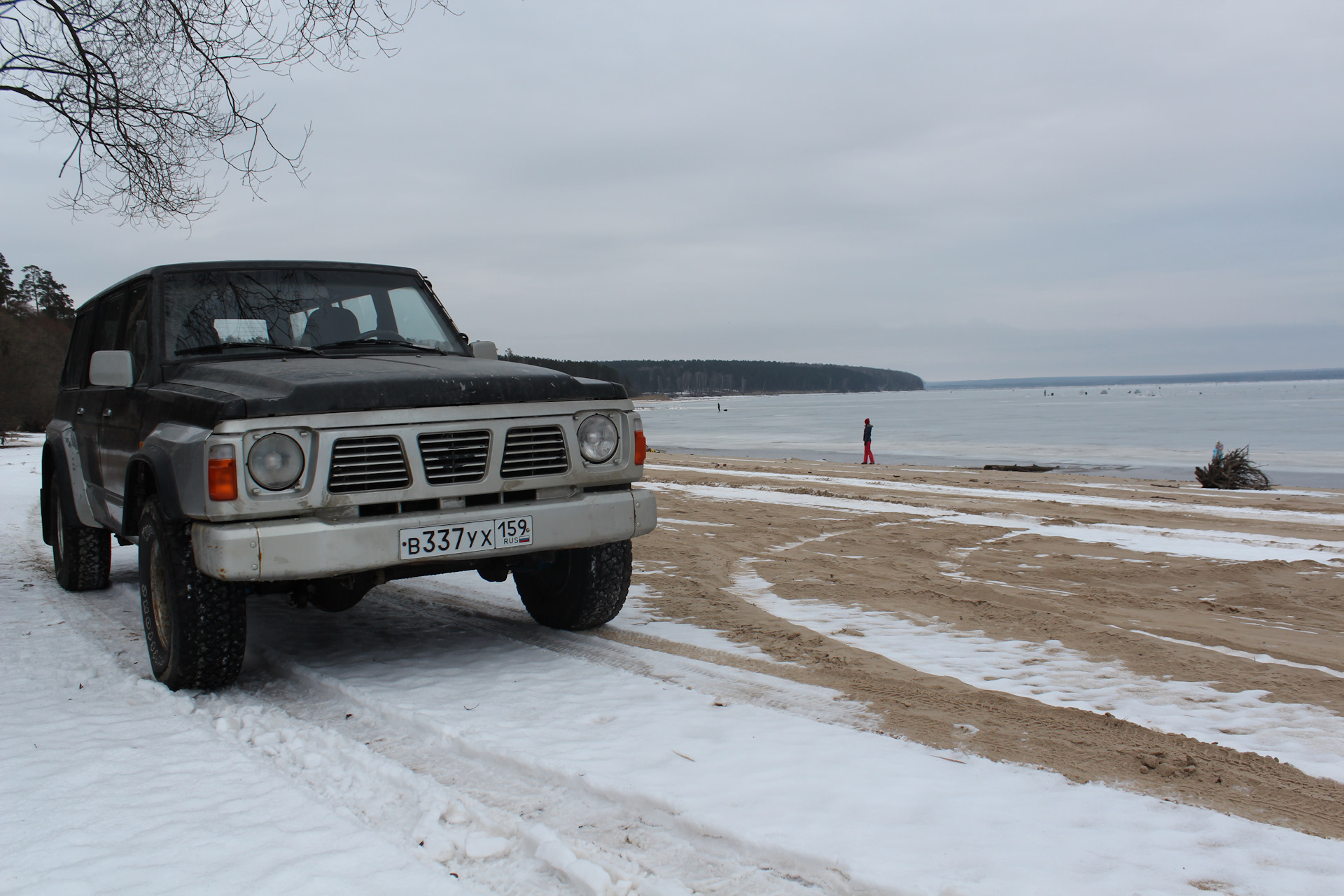 1е января 2018_Первый выезд на Сурское водохранилище — Nissan Patrol (Y60),  2,8 л, 1989 года | покатушки | DRIVE2