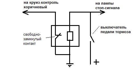 Схема круиз контроль своими руками