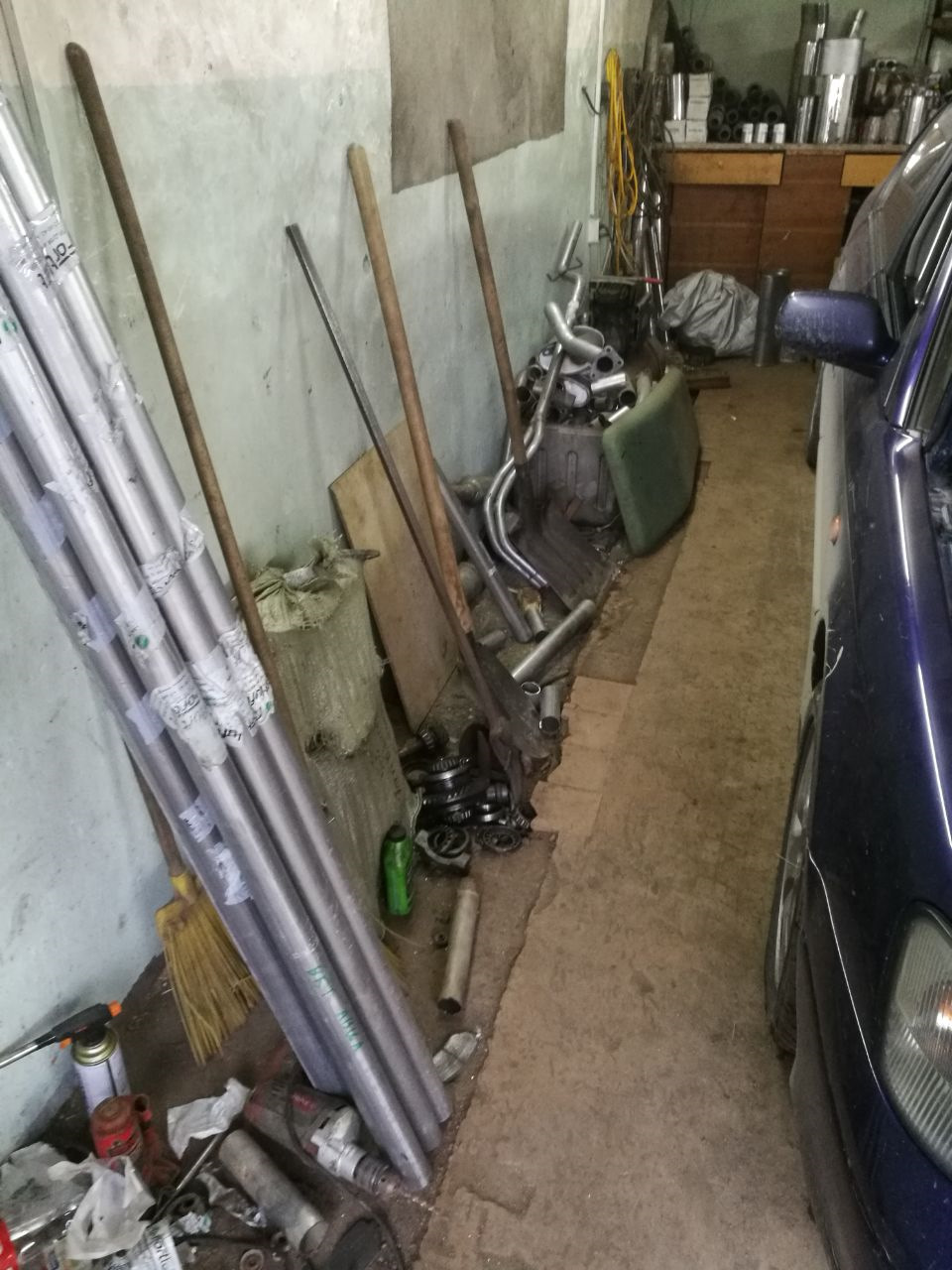 Установка пламегасителя в корпус катализатора. — Subaru Legacy (BE/BH ...