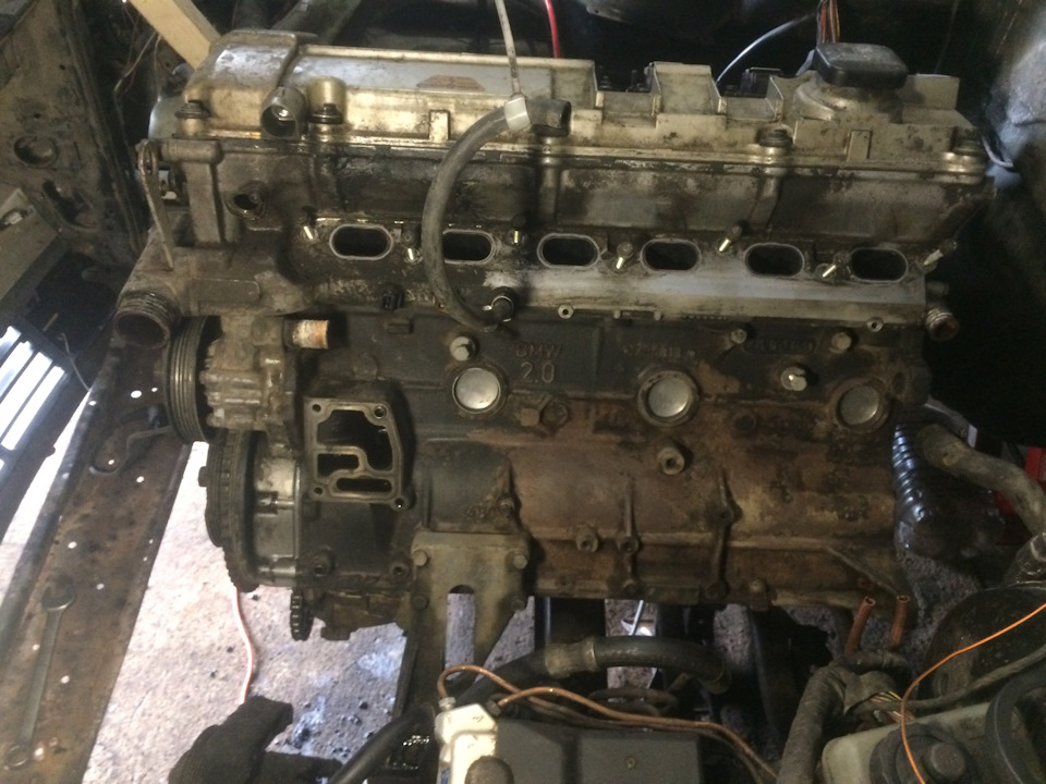 Капитальный ремонт двигателя и коробки — BMW 5 series (E34), 2 л, 1991 ...