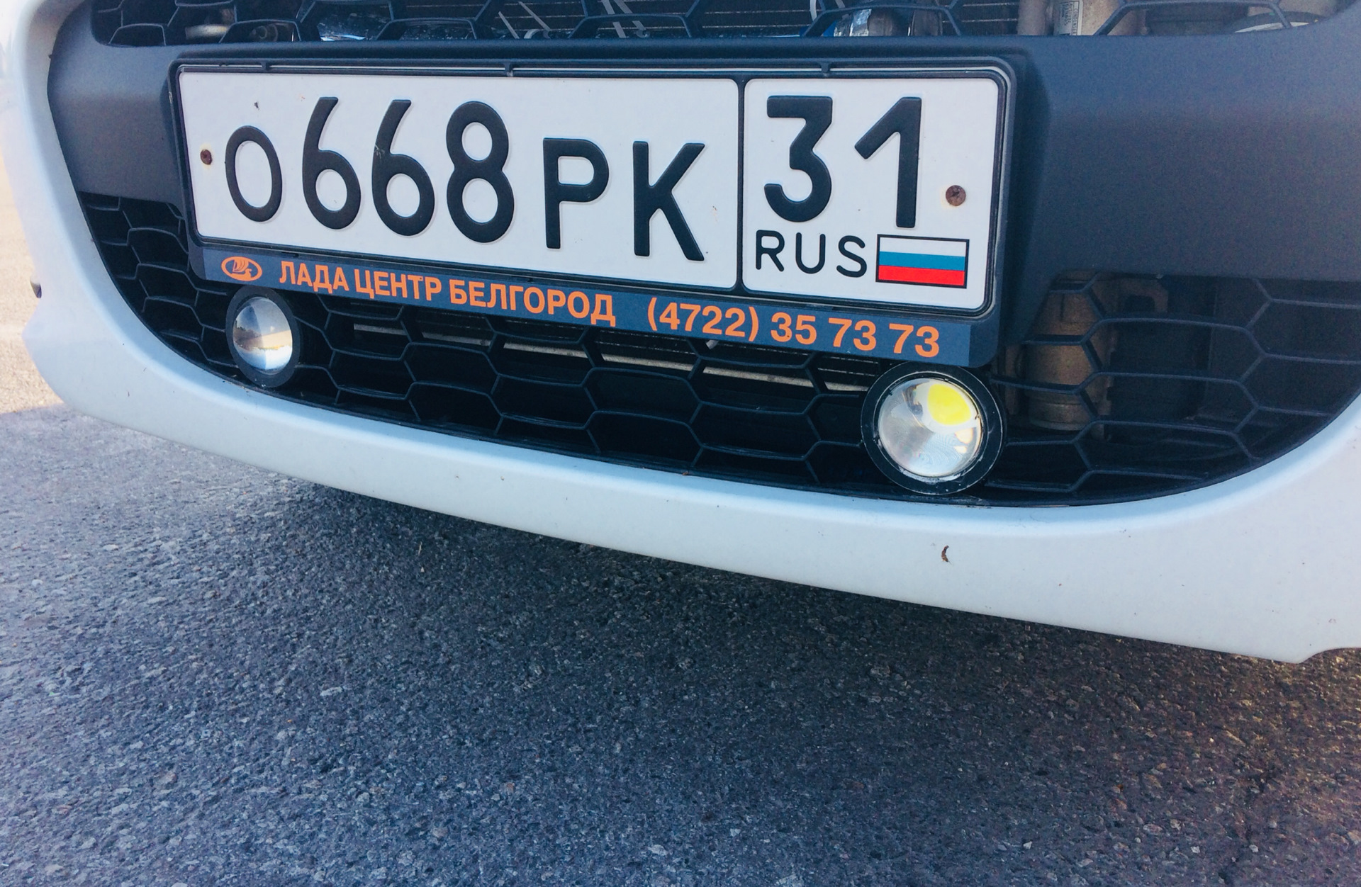 Диодные линзы — Lada Калина Универсал (2G), 1,6 л, 2016 года ...