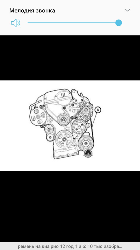 Схема приводного ремня киа рио