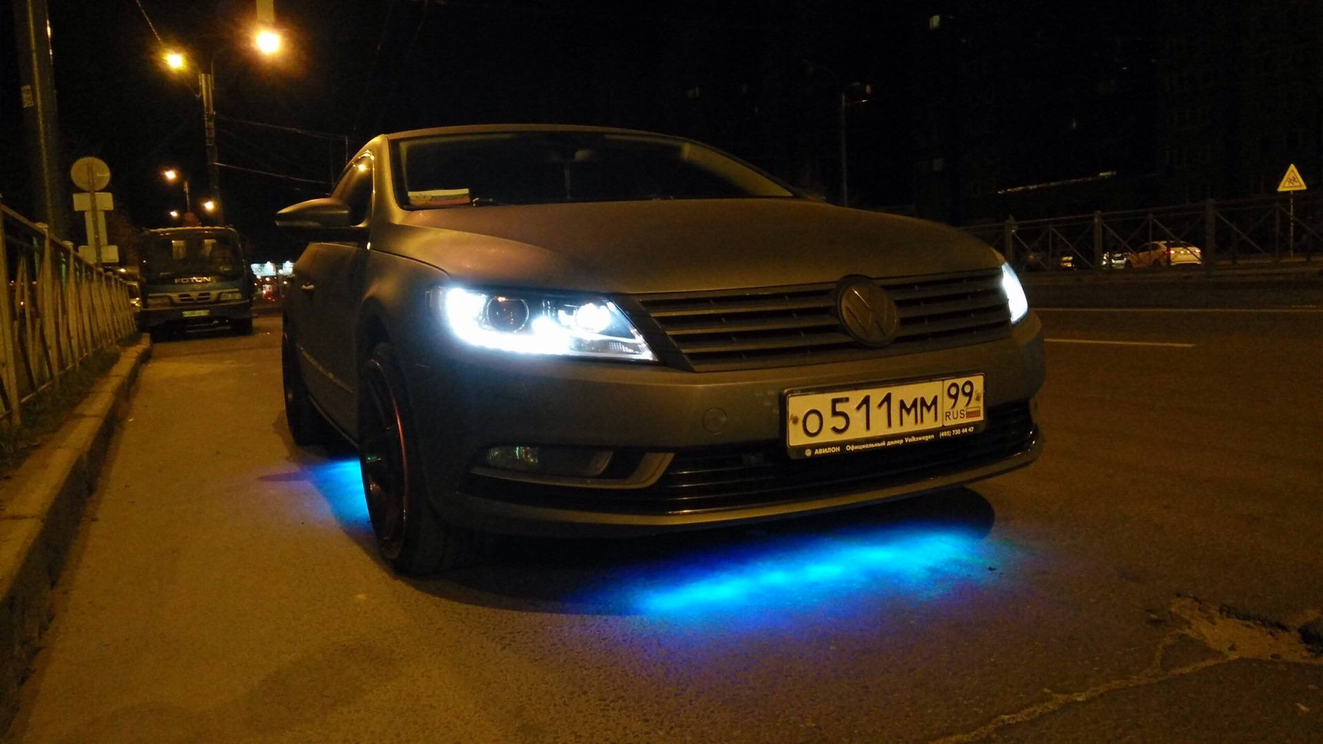 Подсветка днища Passat b6