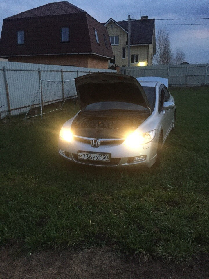 ДХО — дальний в полнакала (30%) — Honda Civic 4D (8G), 1,8 л, 2008 года ...