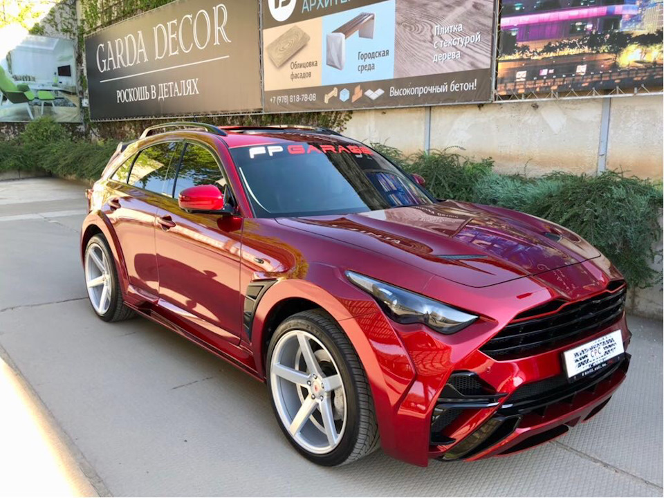 Infiniti fx50s малиновый Кэнди