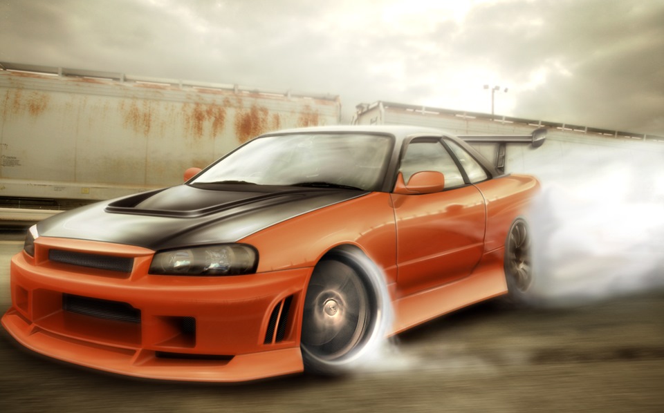 Nissan Skyline r33 дрифт