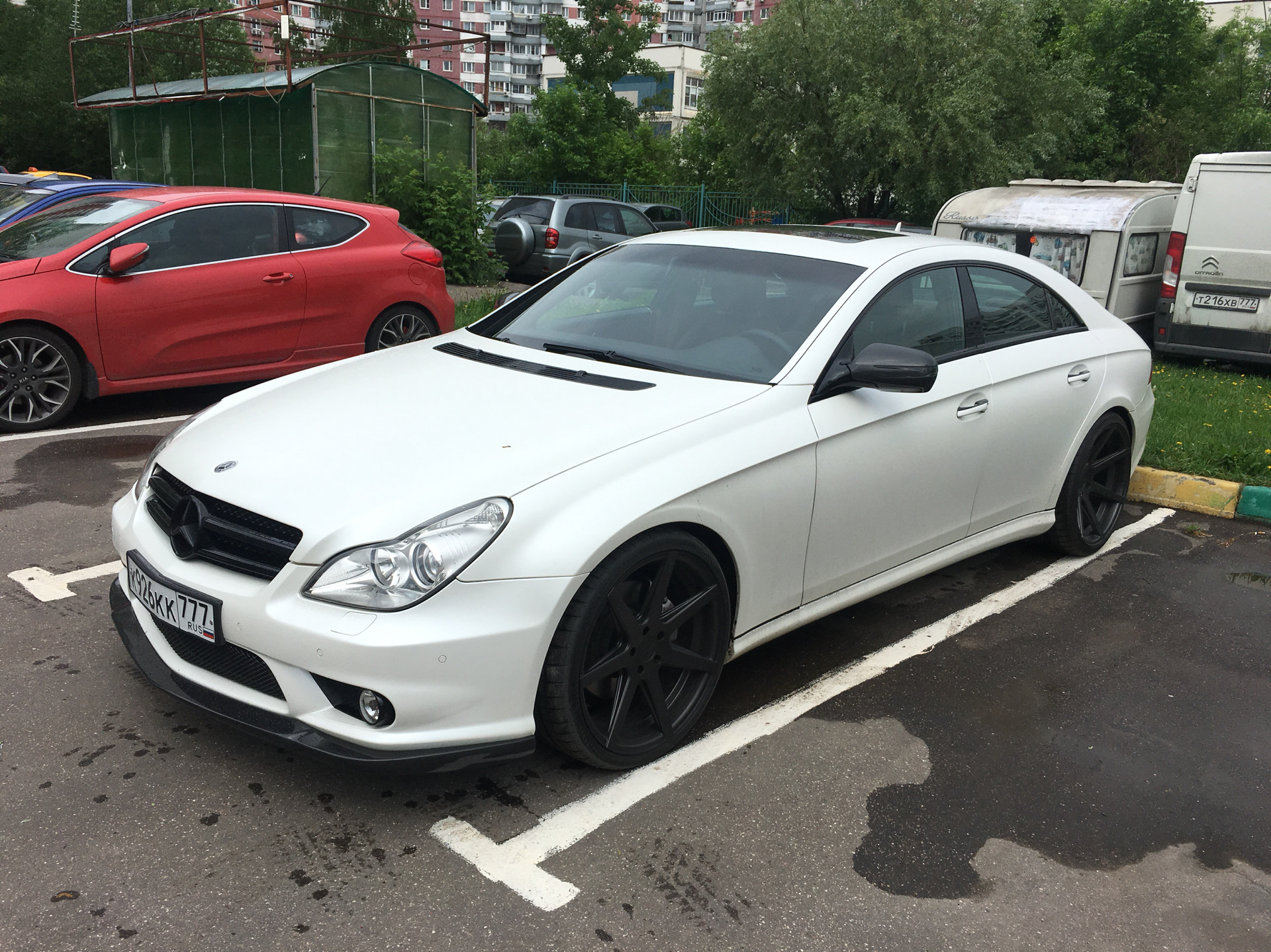 Mercedes CLS w219 белый